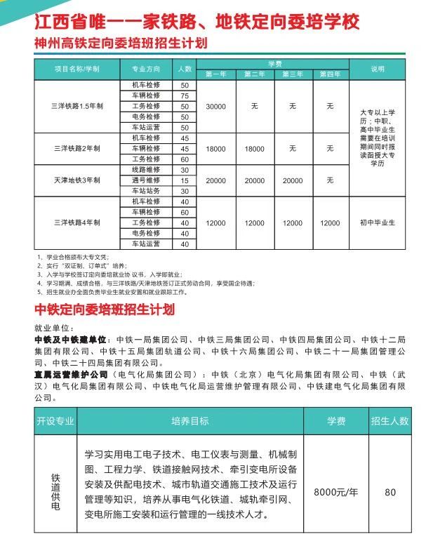 南昌现代交通学校招生简章