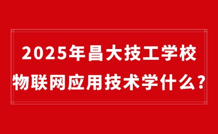 2025年昌大技工学校物联网应用技术学什么?